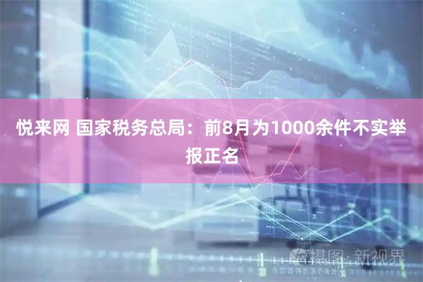 悦来网 国家税务总局：前8月为1000余件不实举报正名